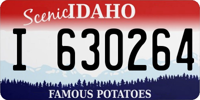 ID license plate I630264