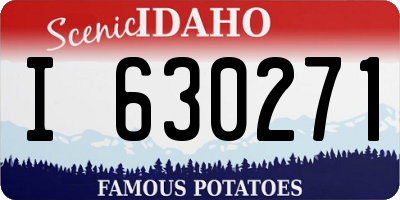 ID license plate I630271