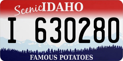ID license plate I630280