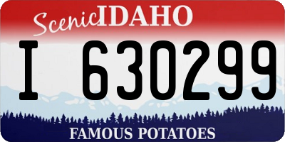 ID license plate I630299