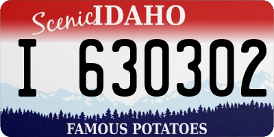 ID license plate I630302