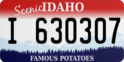 ID license plate I630307