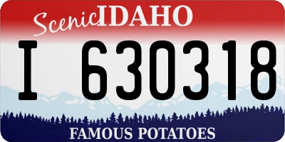 ID license plate I630318