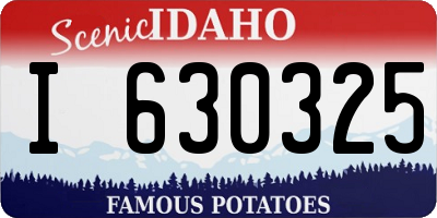 ID license plate I630325