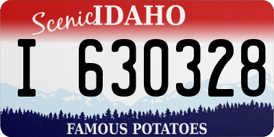 ID license plate I630328