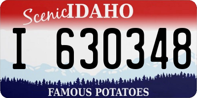 ID license plate I630348