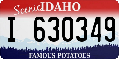 ID license plate I630349