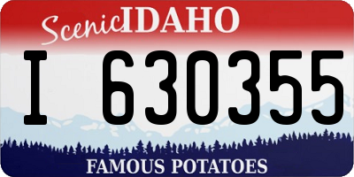 ID license plate I630355