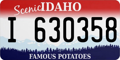 ID license plate I630358