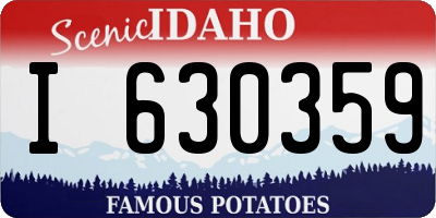 ID license plate I630359