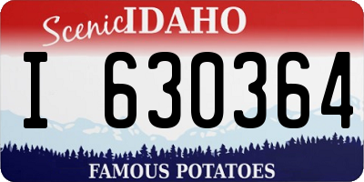 ID license plate I630364