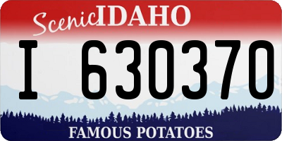 ID license plate I630370
