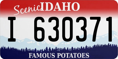 ID license plate I630371