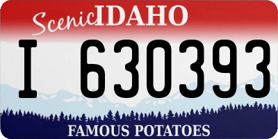 ID license plate I630393