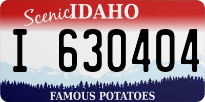 ID license plate I630404