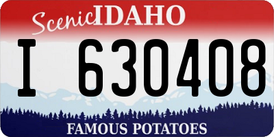 ID license plate I630408