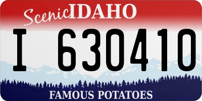 ID license plate I630410