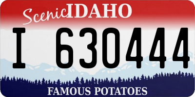 ID license plate I630444