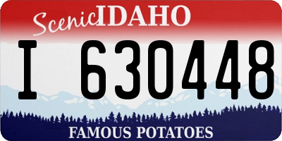 ID license plate I630448