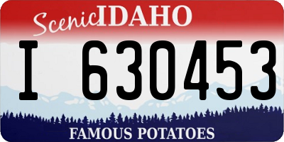 ID license plate I630453
