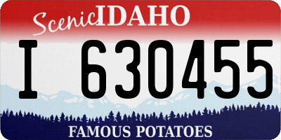 ID license plate I630455