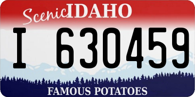 ID license plate I630459