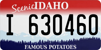 ID license plate I630460