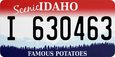 ID license plate I630463