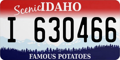 ID license plate I630466