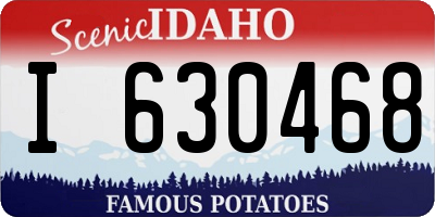 ID license plate I630468