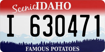 ID license plate I630471
