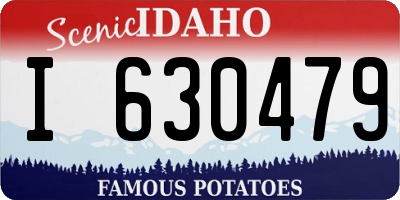 ID license plate I630479