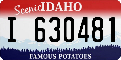 ID license plate I630481