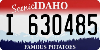 ID license plate I630485