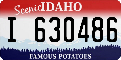 ID license plate I630486