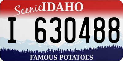 ID license plate I630488