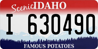 ID license plate I630490