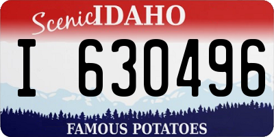 ID license plate I630496