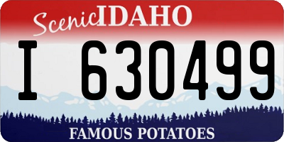 ID license plate I630499