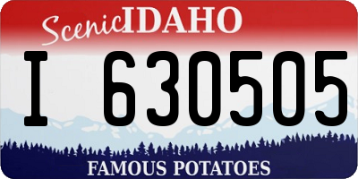 ID license plate I630505