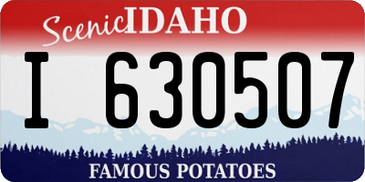 ID license plate I630507