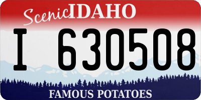ID license plate I630508