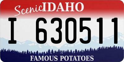 ID license plate I630511