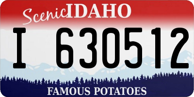 ID license plate I630512