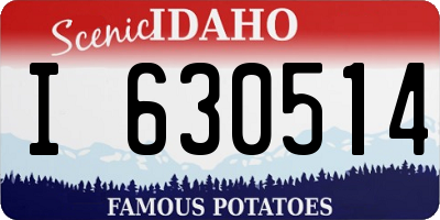 ID license plate I630514