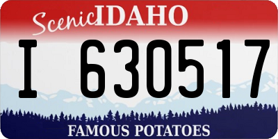 ID license plate I630517