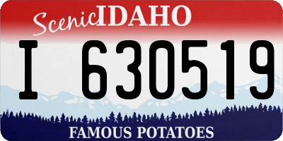 ID license plate I630519