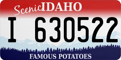 ID license plate I630522