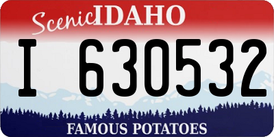 ID license plate I630532