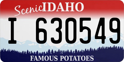 ID license plate I630549